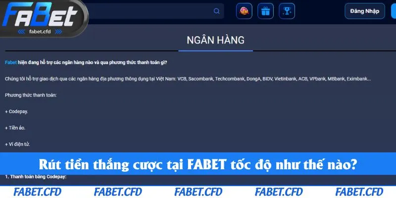 Quy trình nhận thưởng FABET cực dễ dàng chỉ trong vài phút siêu tốc